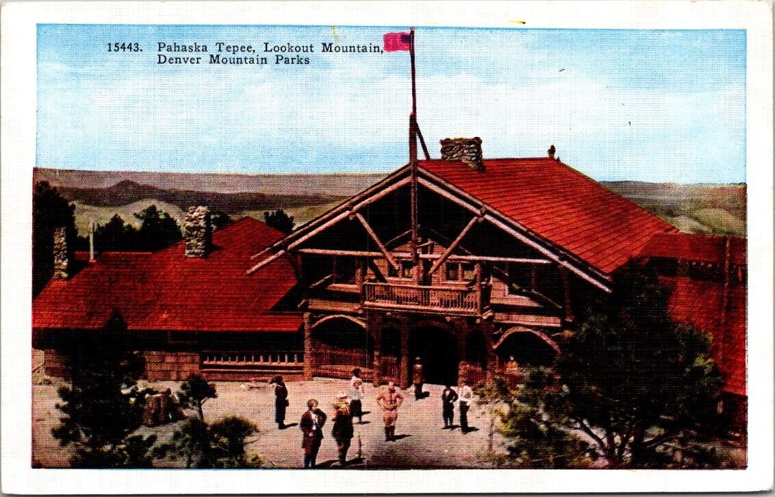 Lookout Mountain CO-Colorado, Pahaska Tepee, Denver Mt Park, Vintage Postcard