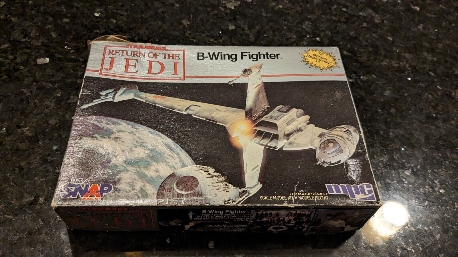 Star Wars Return of the Jedi B Wing Fighter KIT 1983- Open Box But Complete 