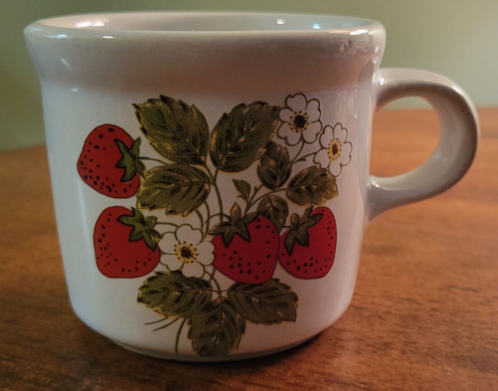 Vintage McCoy Pottery Country Strawberry Mug