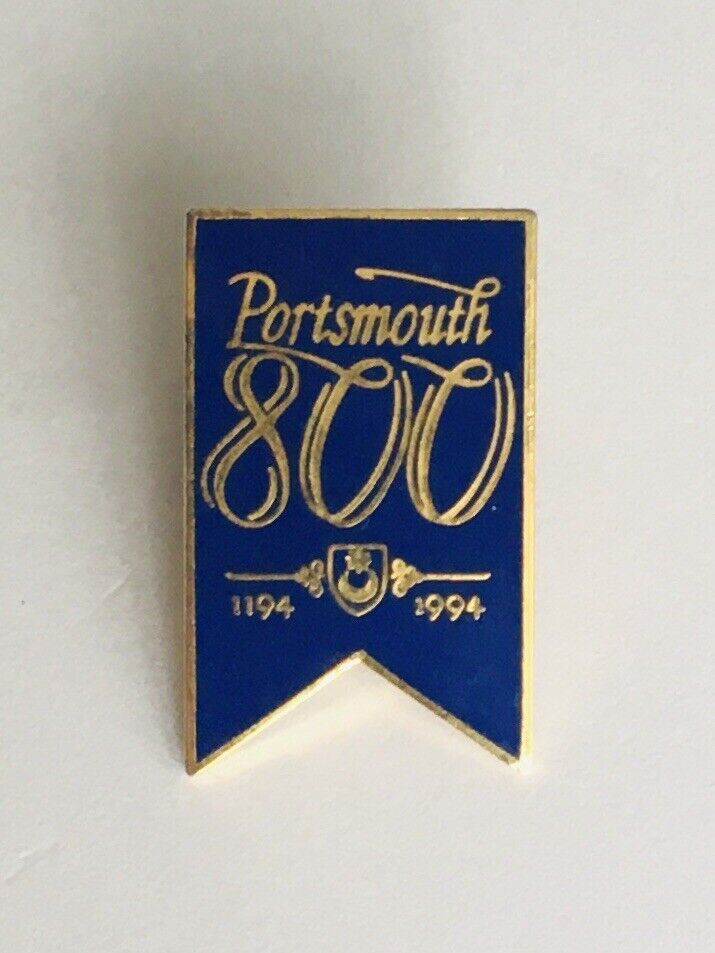 1990s Portsmouth 800 Year Anniversary enamel lapel badge