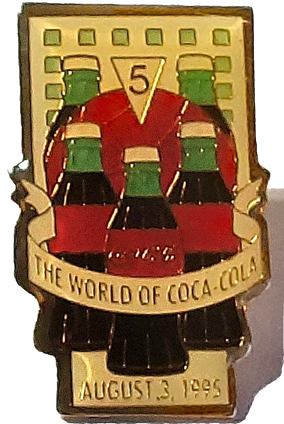 The World of Coca-Cola August 3 1995 Lapel Pin