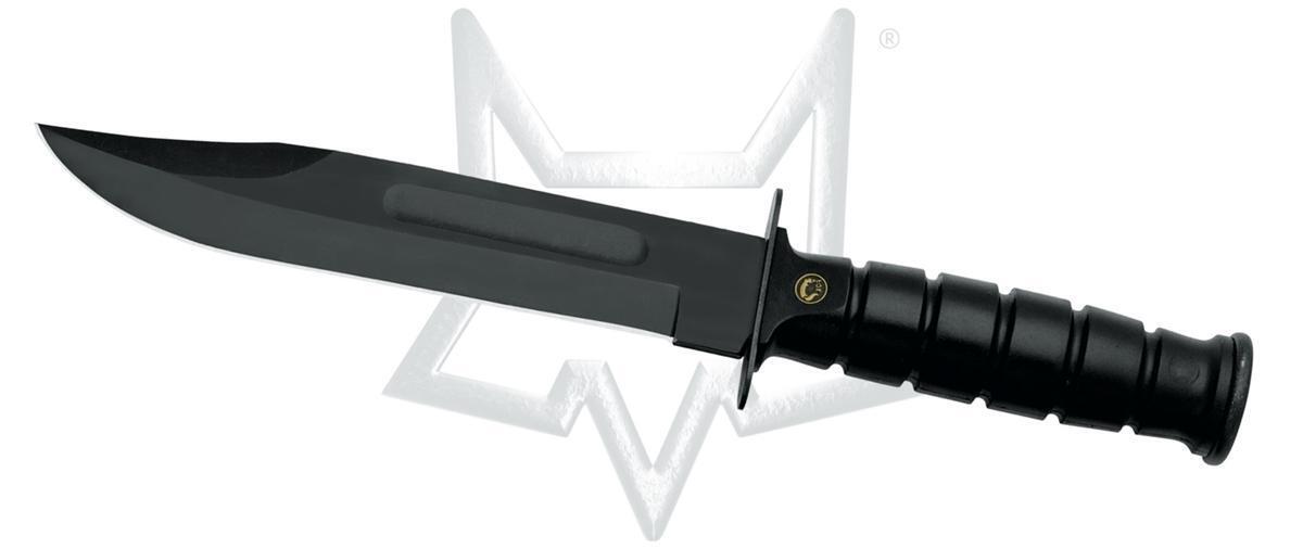 Fox Knives 691/18 Military Fixed Blade Knife Black Carbon Steel ABS