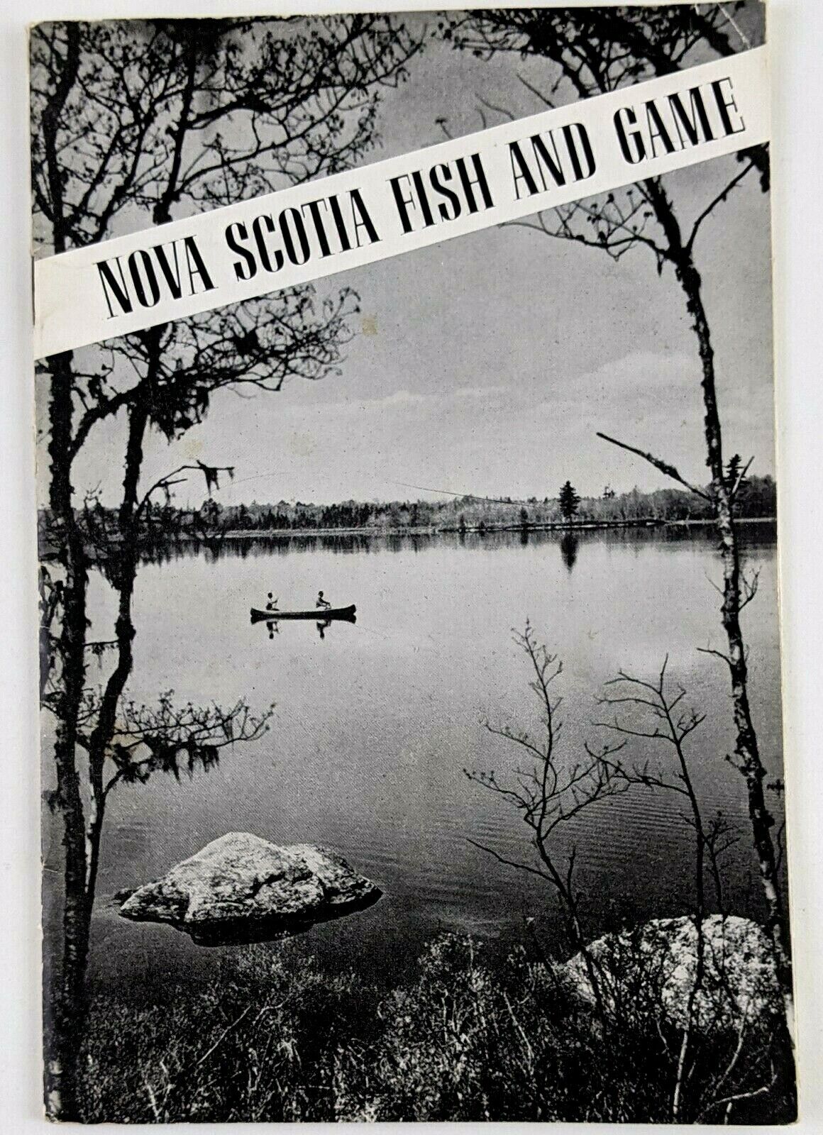1950s Nova Scotia Fish and Game Booklet Canada Regulations Hunting Fishing Vtg