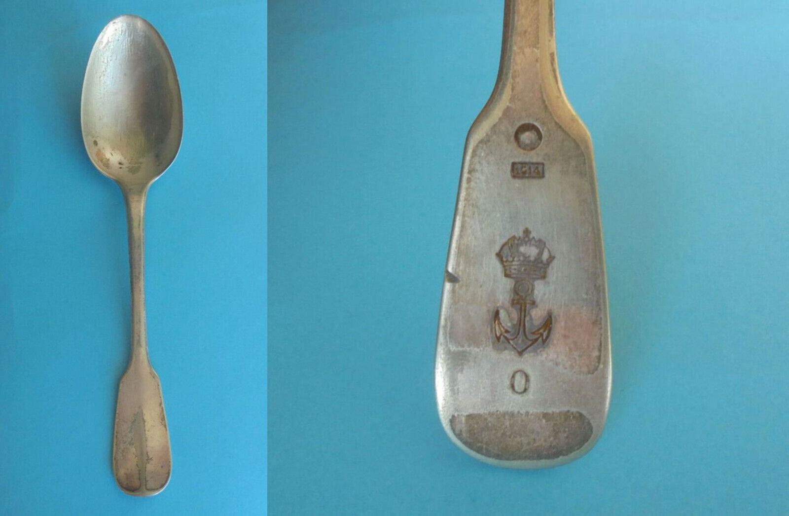 WW1 - K.u.K. KRIEGSMARINE (AUSTRIA-HUNGARY NAVY) original antique spoon 1914.y.