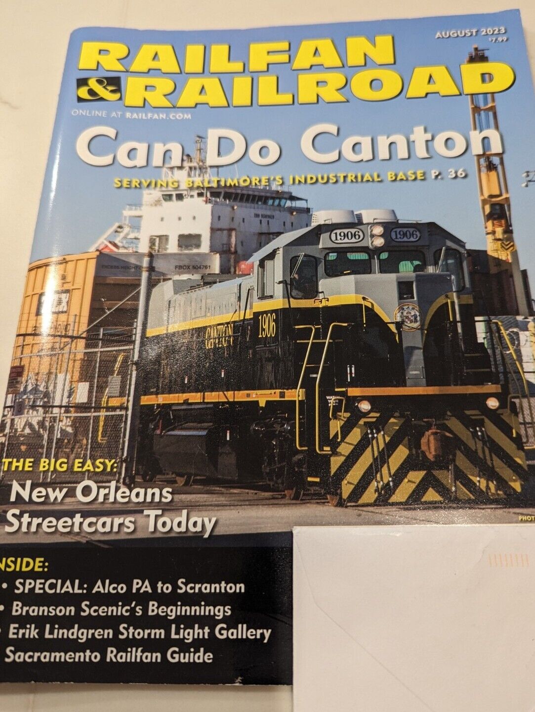 Railfan & Railroad Magazine 2023 August: Canton, New Orleans Streetcars, ALCO PA