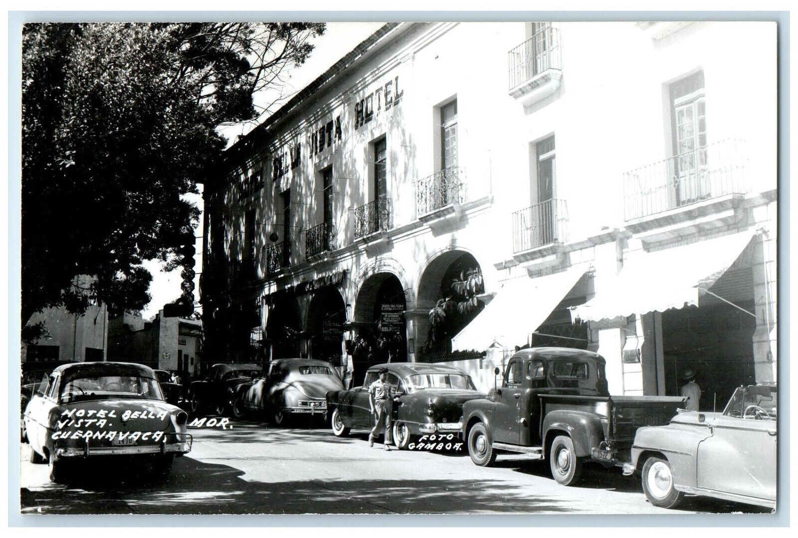 c1950's Hotel Bella View Cuernavaca Morelos Mexico Antique RPPC Photo Postcard