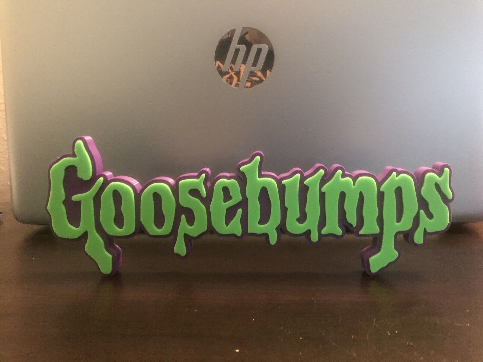 Goosebumps logo/shelf display