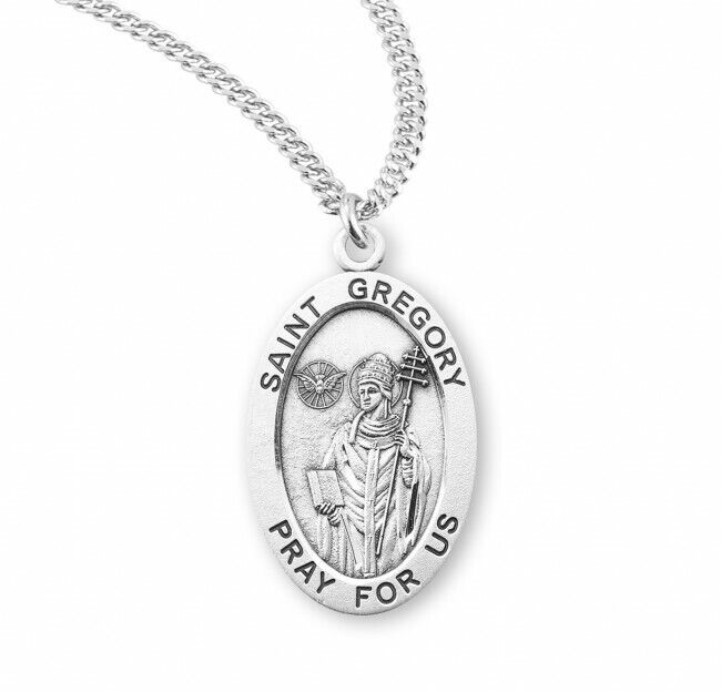 St. Gregory the Great Sterling Silver 24 Inch Necklace