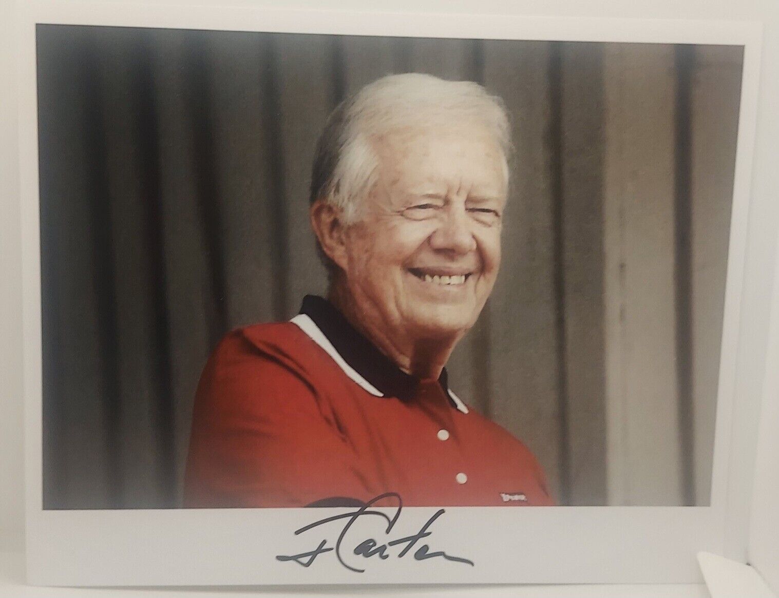 Beautiful President Jimmy Carter 8x10 Signed Photo 