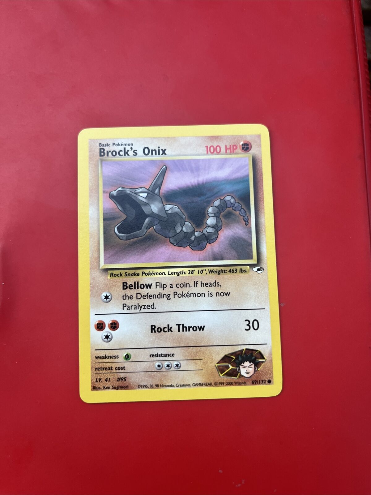 Pokémon TCG Brock's Onix Gym Heroes 69/132