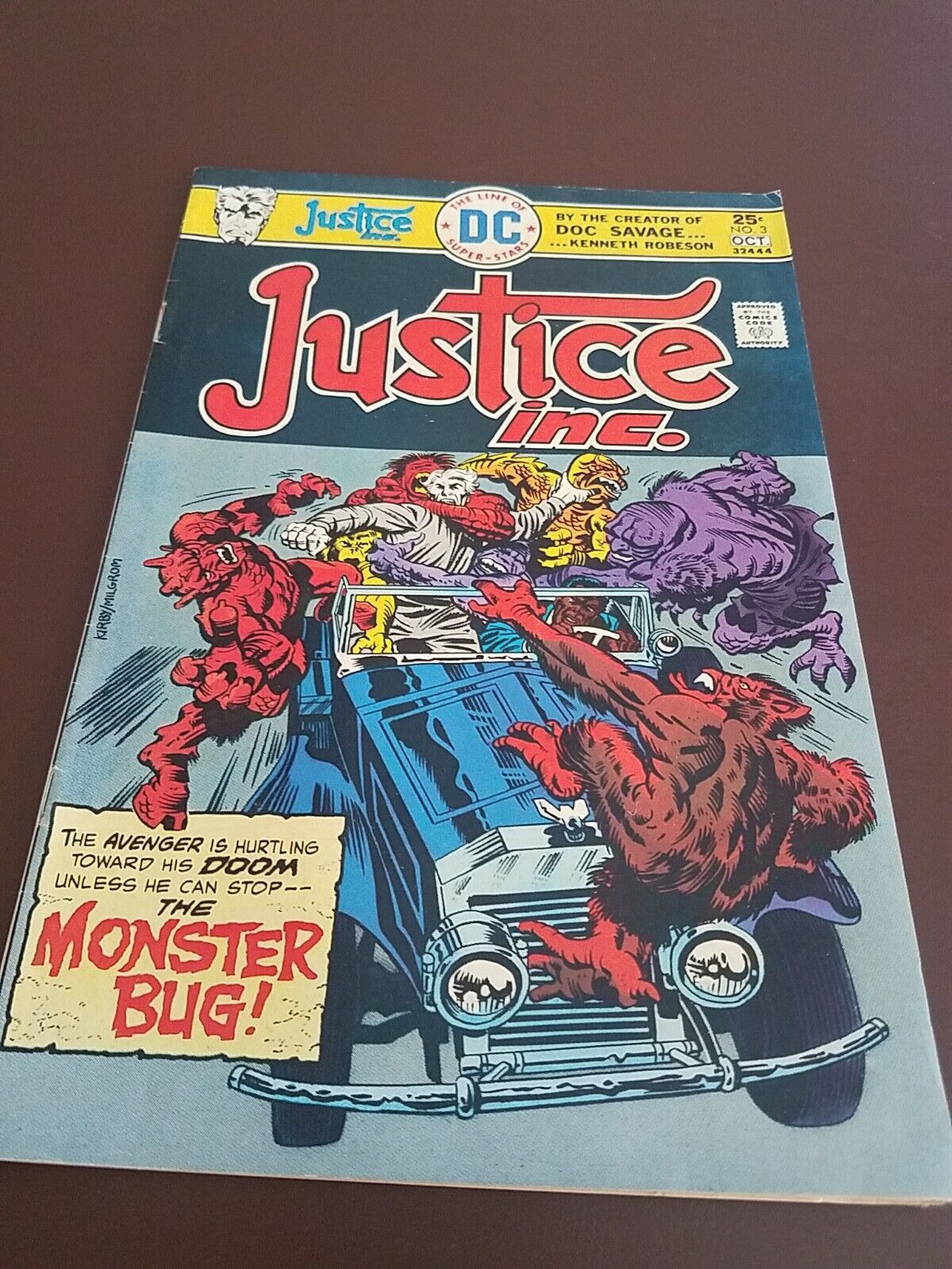 Justice Inc. #3 1975 The Monster Bug 4.0 VG Combined Shipping 