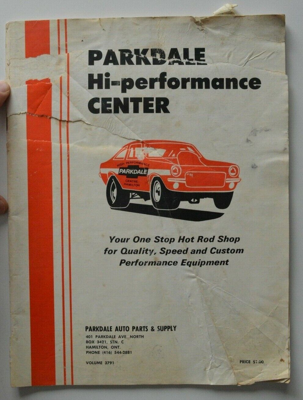 1970s PARKDALE Hi-Performance Center Catalog - Ontario - Canada Edelbrock Weiand