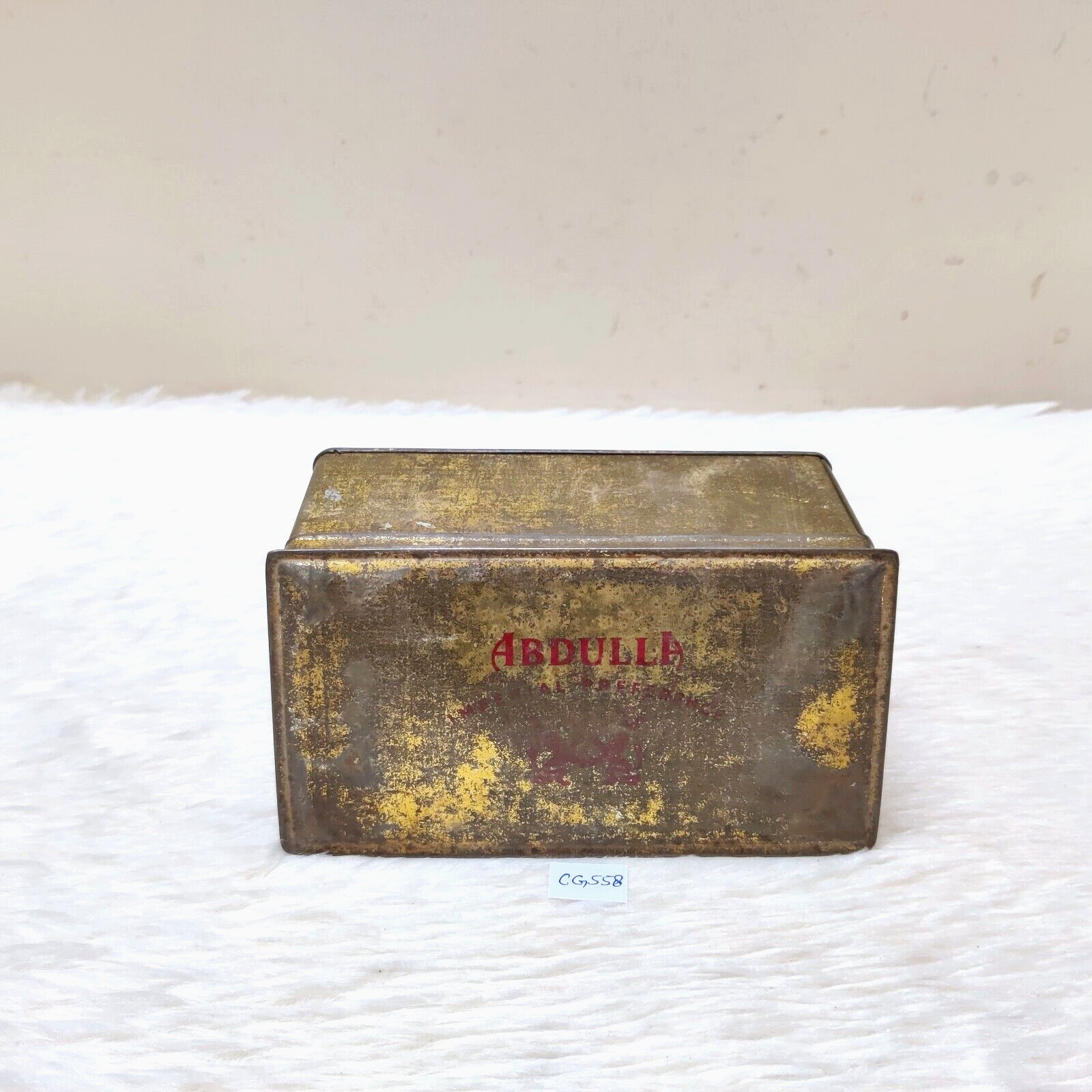 1940s Vintage Abdulla Imperial Cigarette Advertising Litho Tin Box England CG558