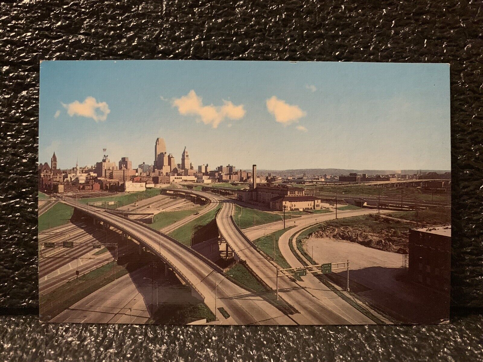 Cincinnati Ohio Expressway Vintage Postcard Unposted 