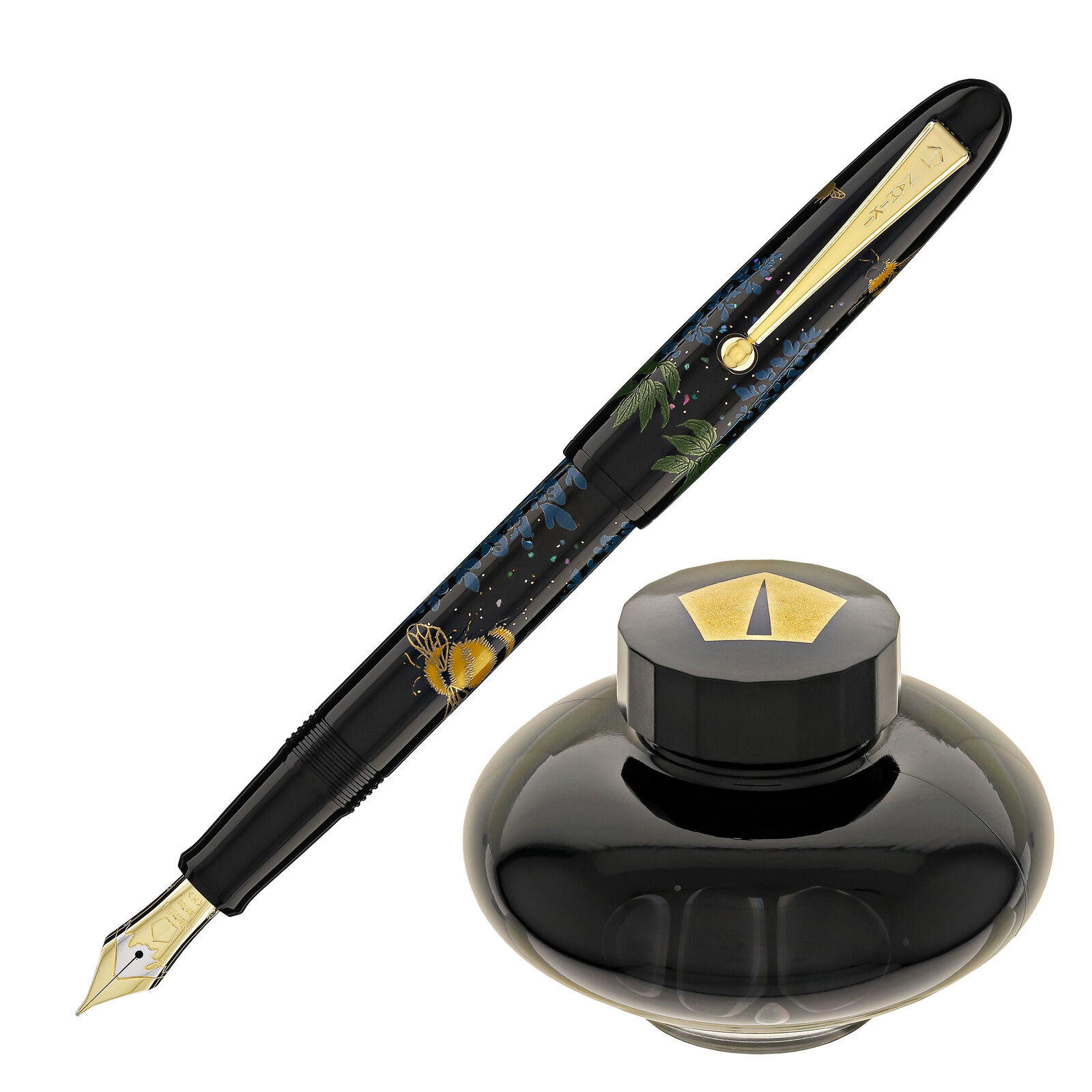 Namiki Yukari Collection Fountain Pen in Bumblebee - 18K Gold Medium Point - NEW