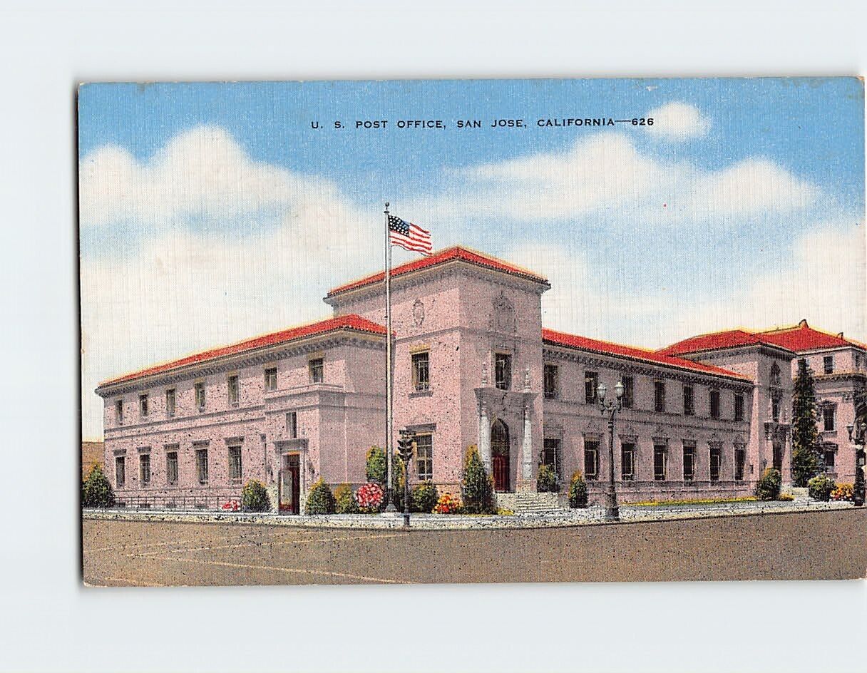 Postcard US Post Office San Jose California USA