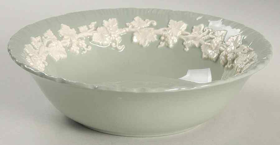 Wedgwood Cream Color on Celadon  Cereal Bowl 1154915