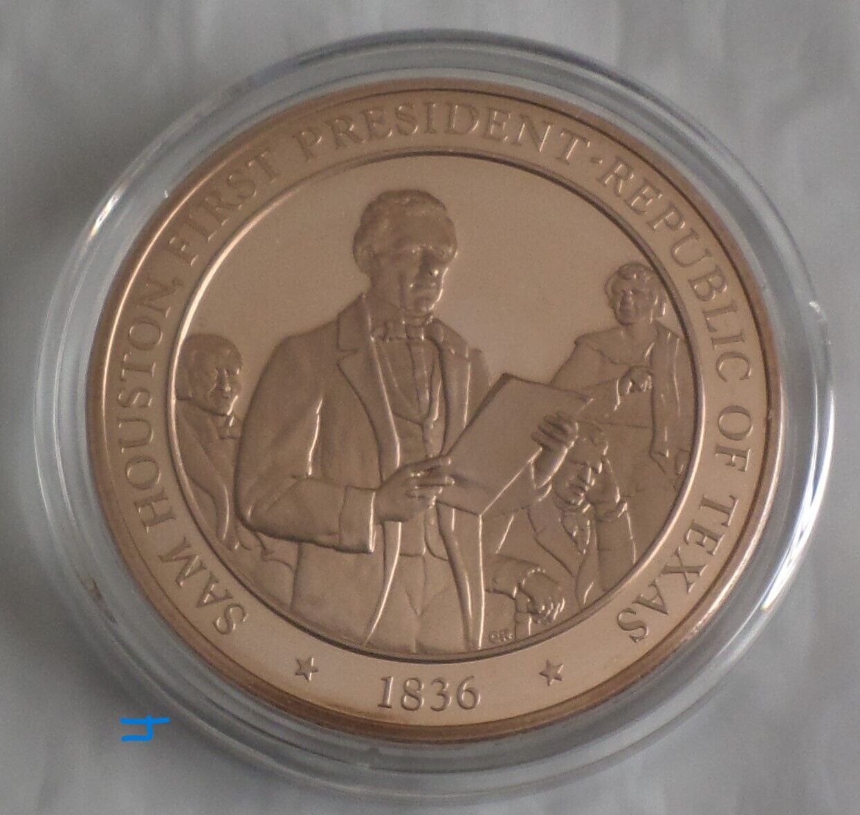 Sam Houston 1st President Republic of Texas Vintage 1969 Bronze Medal