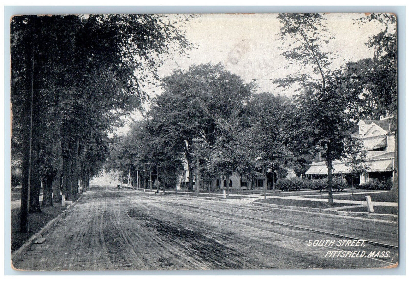 1909 South Street Pittsfield Massachusetts MA Antique Posted Postcard