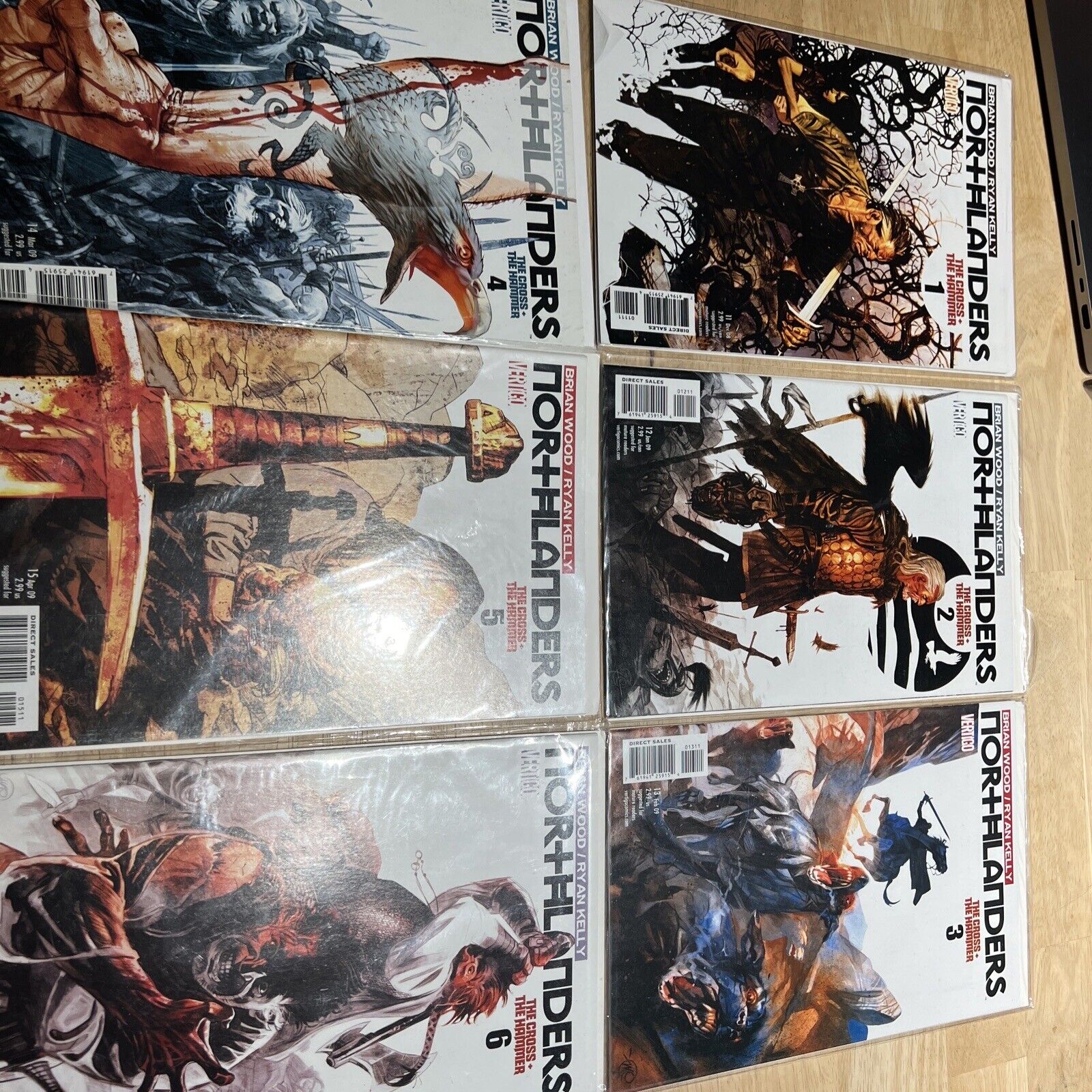 Northlanders: the Cross + the Hammer #1-6 VF/NM complete story - set lot 11-16