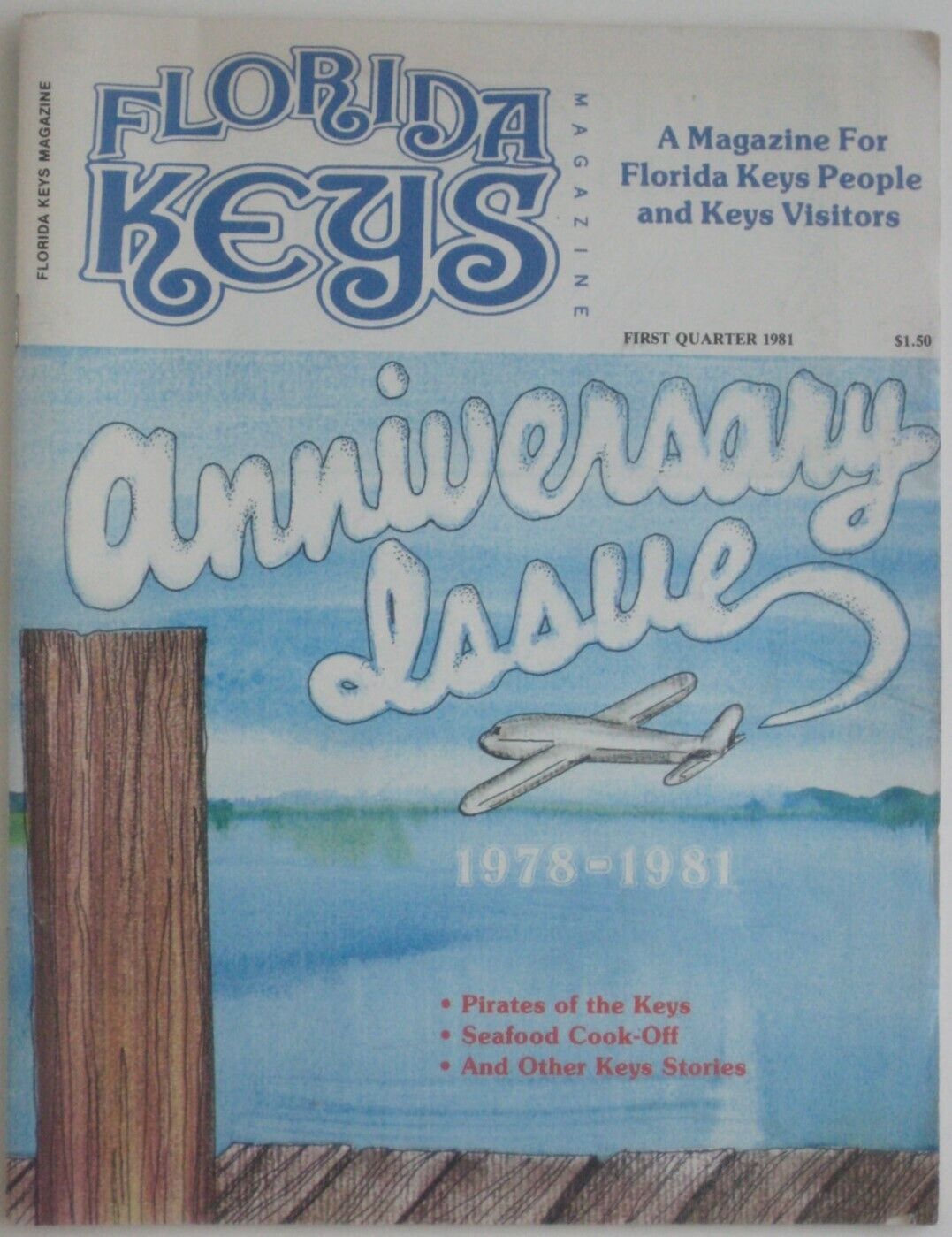 1981 FLORIDA KEYS MAGAZINE Pirates Sombrero Cup Regatta Diving Key West Tours Ad