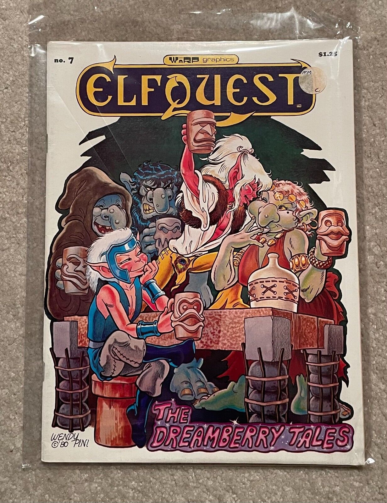ELFQUEST #7 $1.25 cover; magazine size; 1st printing