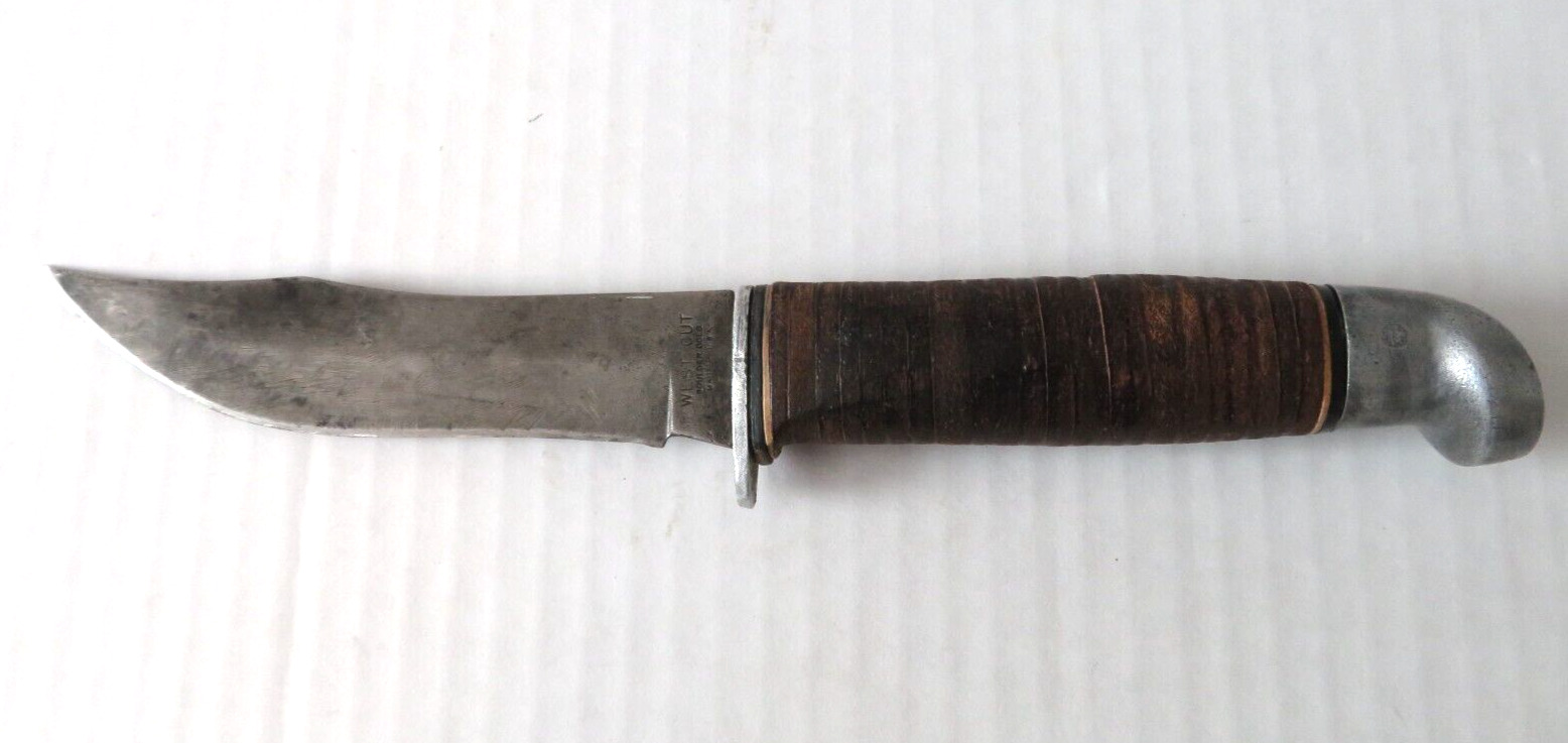 Vintage West-Cut Western Cutlery Boulder, Colorado USA Fixed Blade Knife
