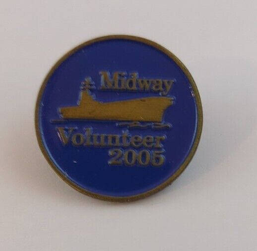 USS Midway Museum 2005 Volunteer ◈ Lapel pin / Hat pin / Collectible pin