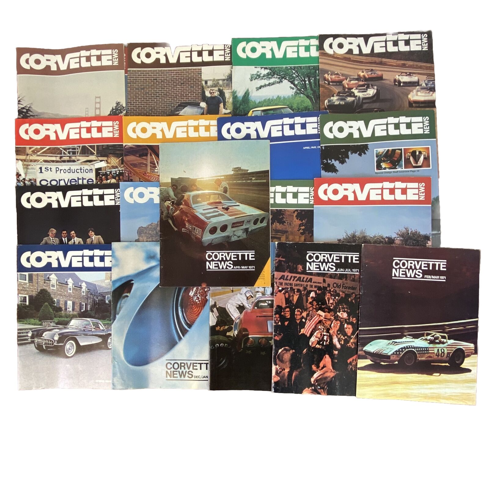 Corvette News 20 Quarterly Magazine Brochure Collector Lot 1970s to 1980s Chevy