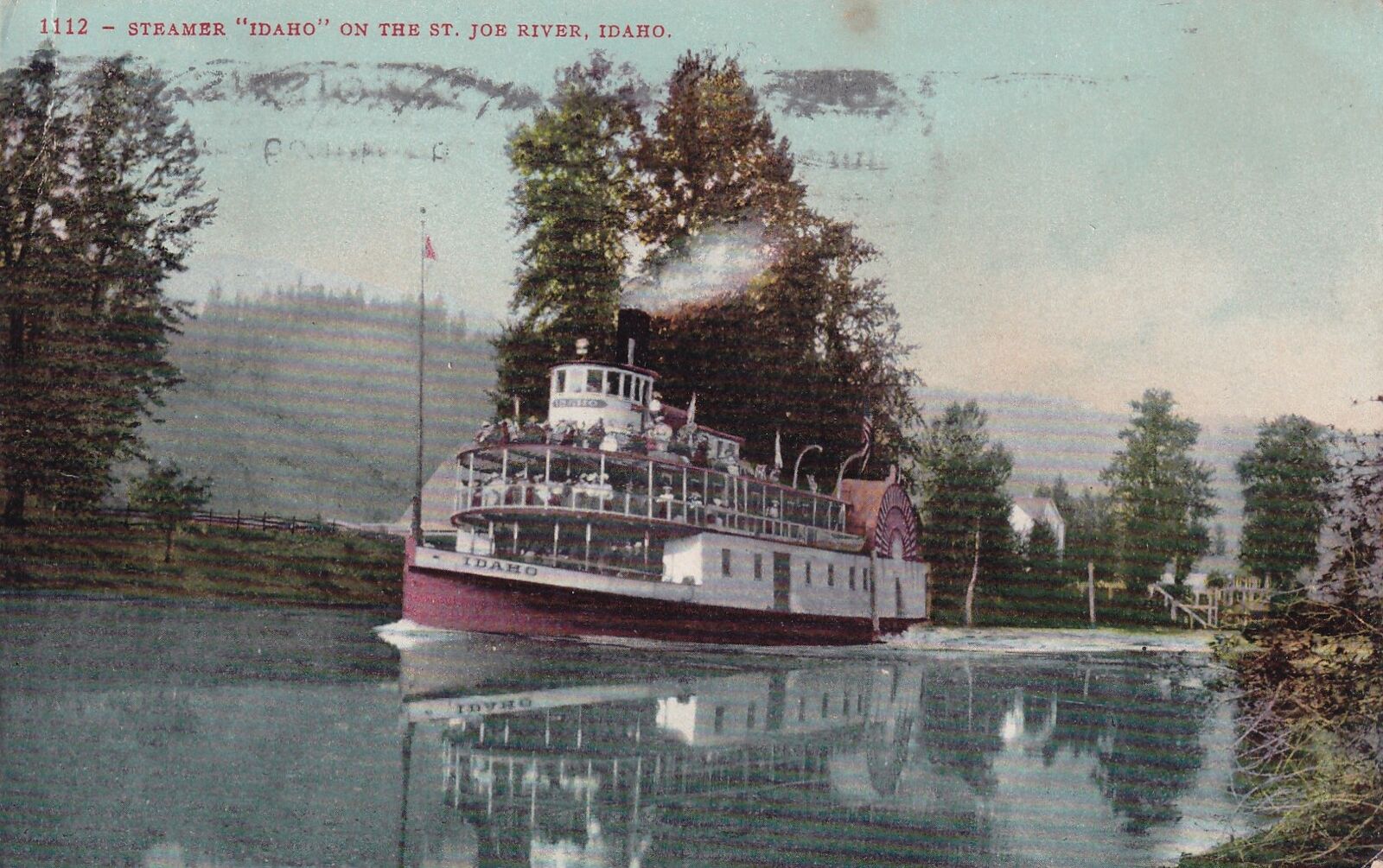 Steamer Idaho On The St. Joe River Boise ID Postcard D24