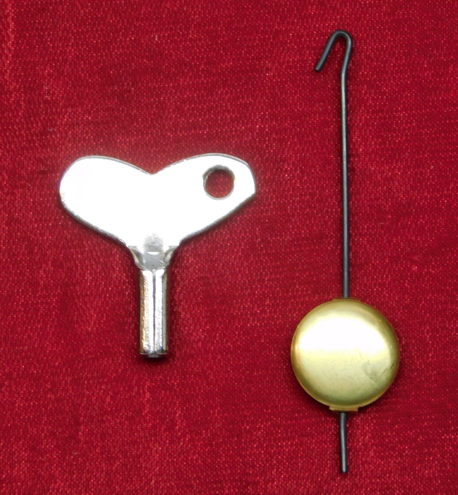 Novelty Clock Winding Key and Pendulum Set Zappler Keebler Lux Black Forest