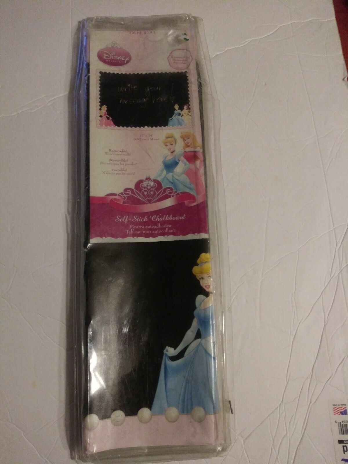 Imperial Disney Princess Self Stick Chalkboard New Packaging Has Wear
