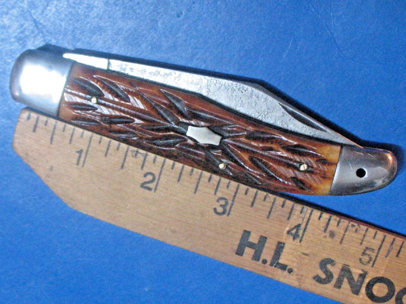 Vtg IDEAL PRODUCTS INC Japan Pocket Knife Bone Folding Hunter