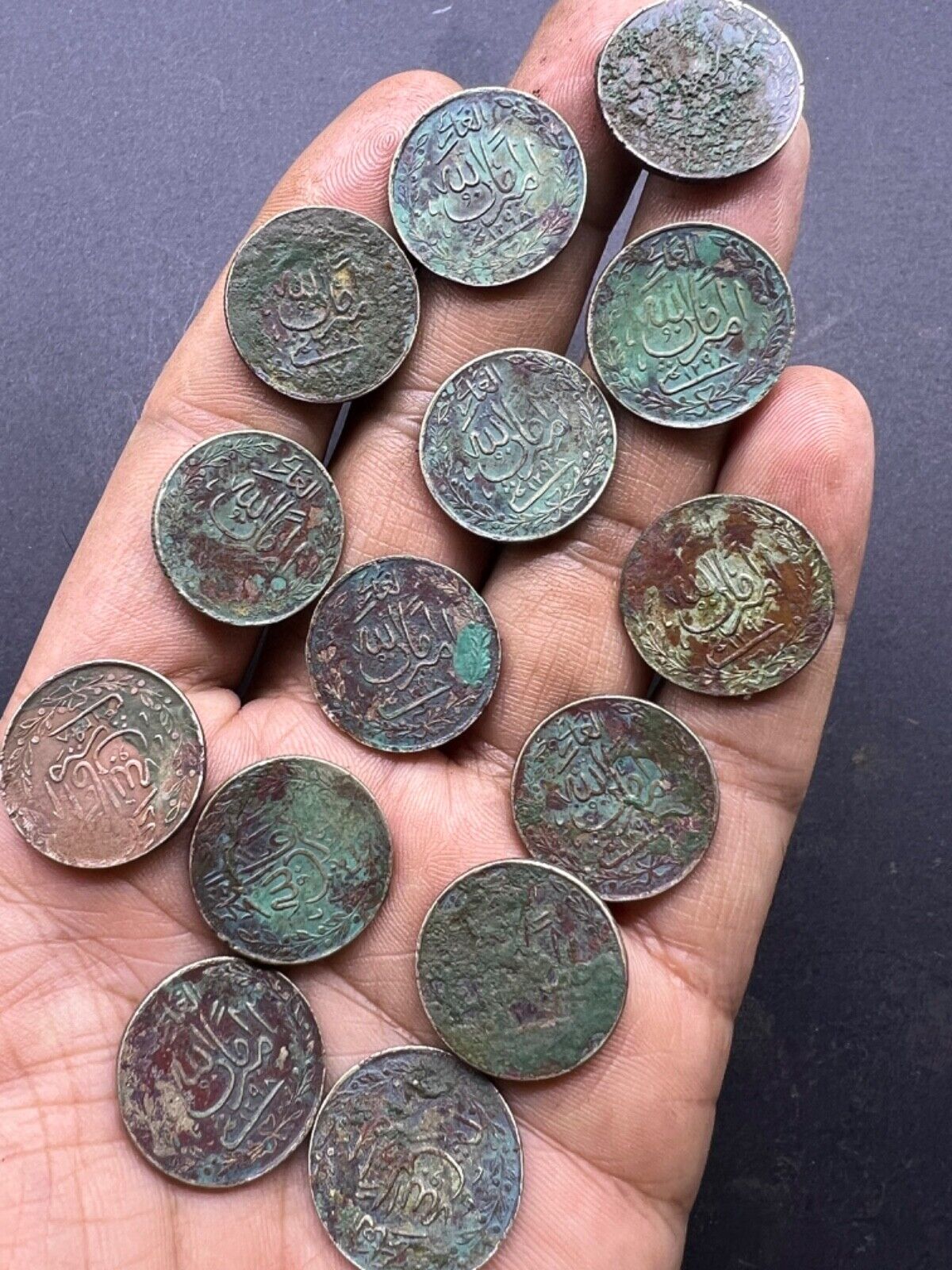 Collectable Lot Of 14 Pics Old Ancients 2 Tilla Amanullah Khan Royal Coins