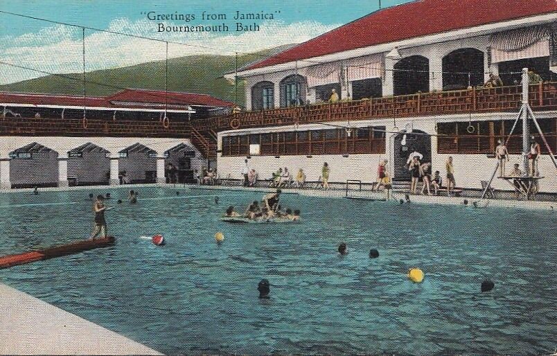Postcard Greetings From Jamaica Bournemouth Bath