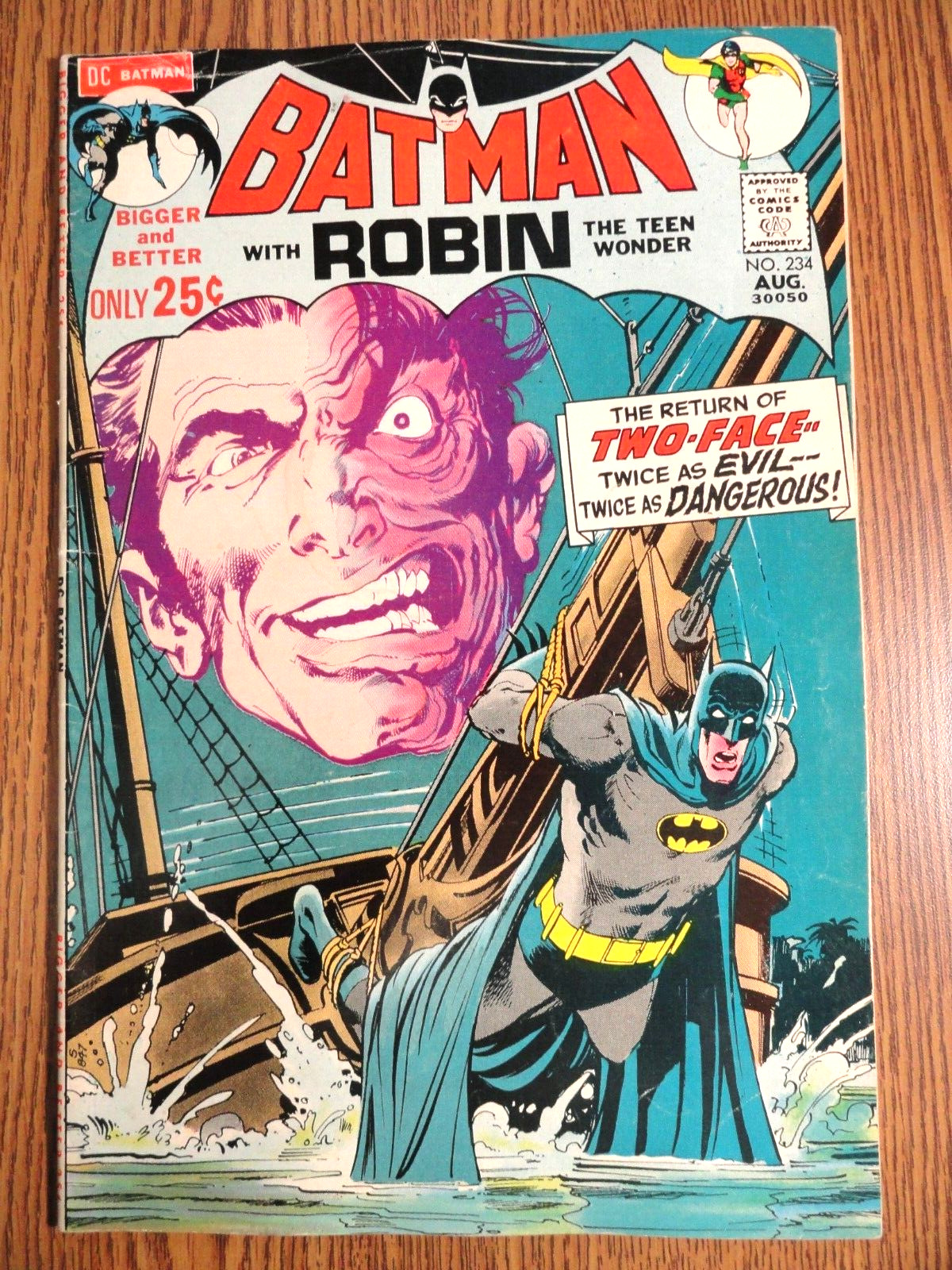 Batman #234 Hot Neal Adams Key 1st New Two-Face Harvey Dent O\'Neil Detective DC
