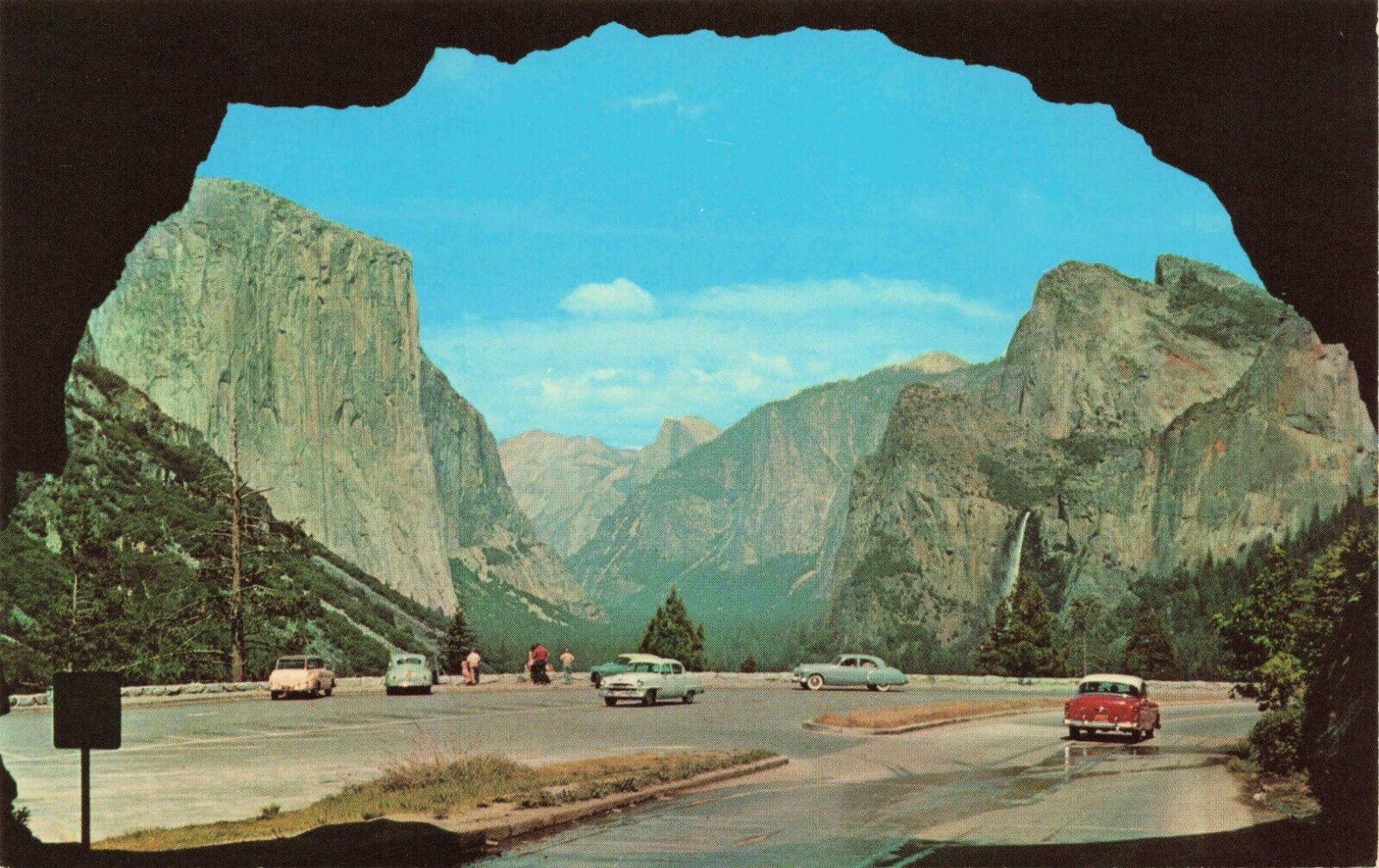 Postcard Portal of Grandeur View from  Wawona Tunnel Yosemite National Park CA