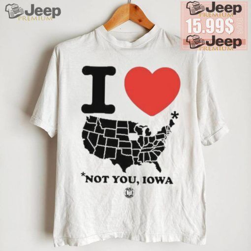 I Love America Not You Iowa Shirt, All Size