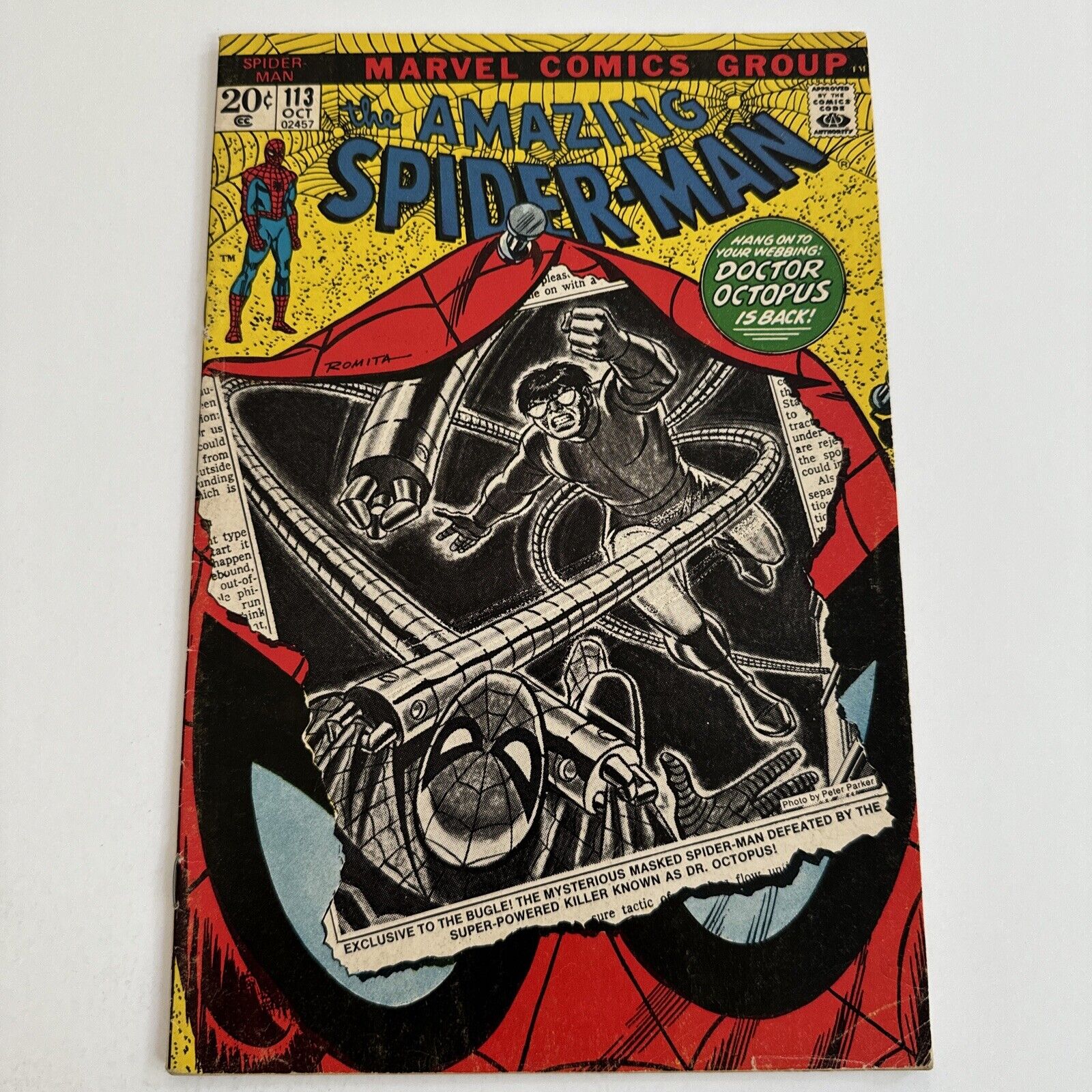 Amazing Spider-Man # 113 | KEY  1st App Hammerhead 1972 | Conway & Romita  FN-