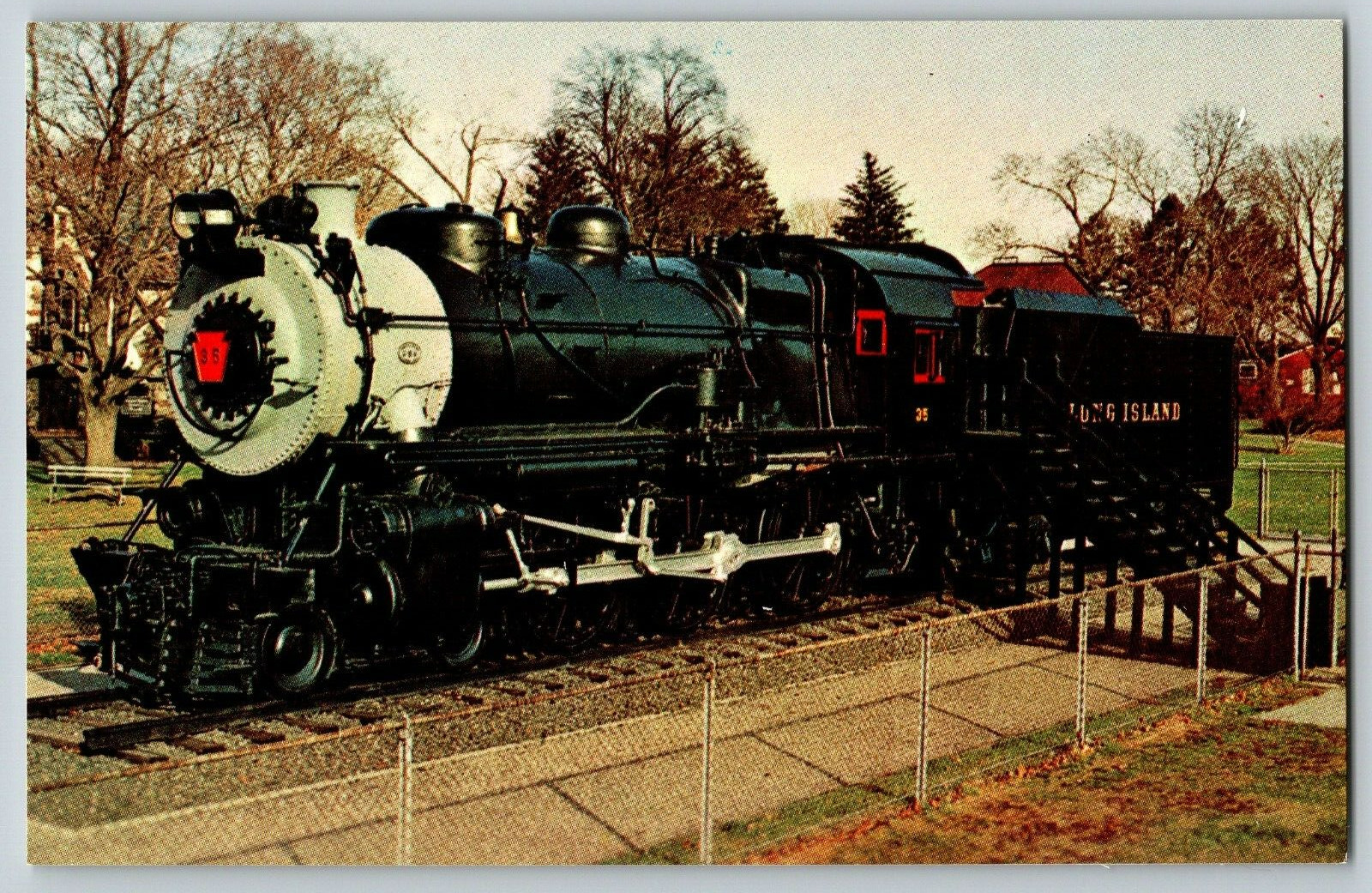 East Meadow, NY - Long Island #35 Loco - Train - Vintage Postcard