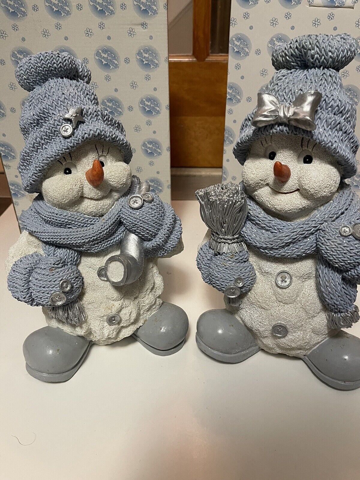 Encore RARE 11”  Snow Buddies Set Of 2 Flurry and Blizzy