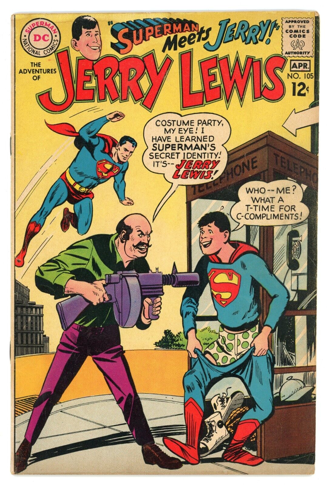The Adventures of Jerry Lewis #105 Superman Meets Jerry DC Comics 1968