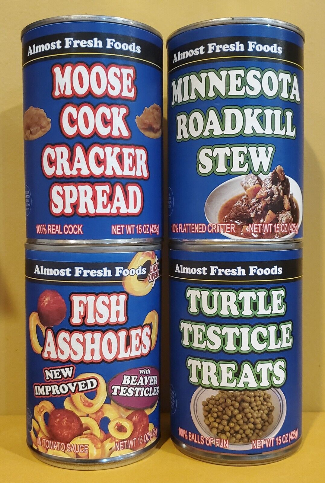 Fish Ass Holes 4 Labels Christmas Funny Joke Prank Stocking Stuffer Gag Gift
