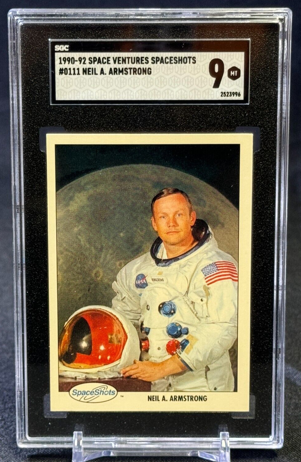 Neil A. Armstrong 1990-92 Space Ventures Spaceshots NASA #0111 SGC 9 MINT