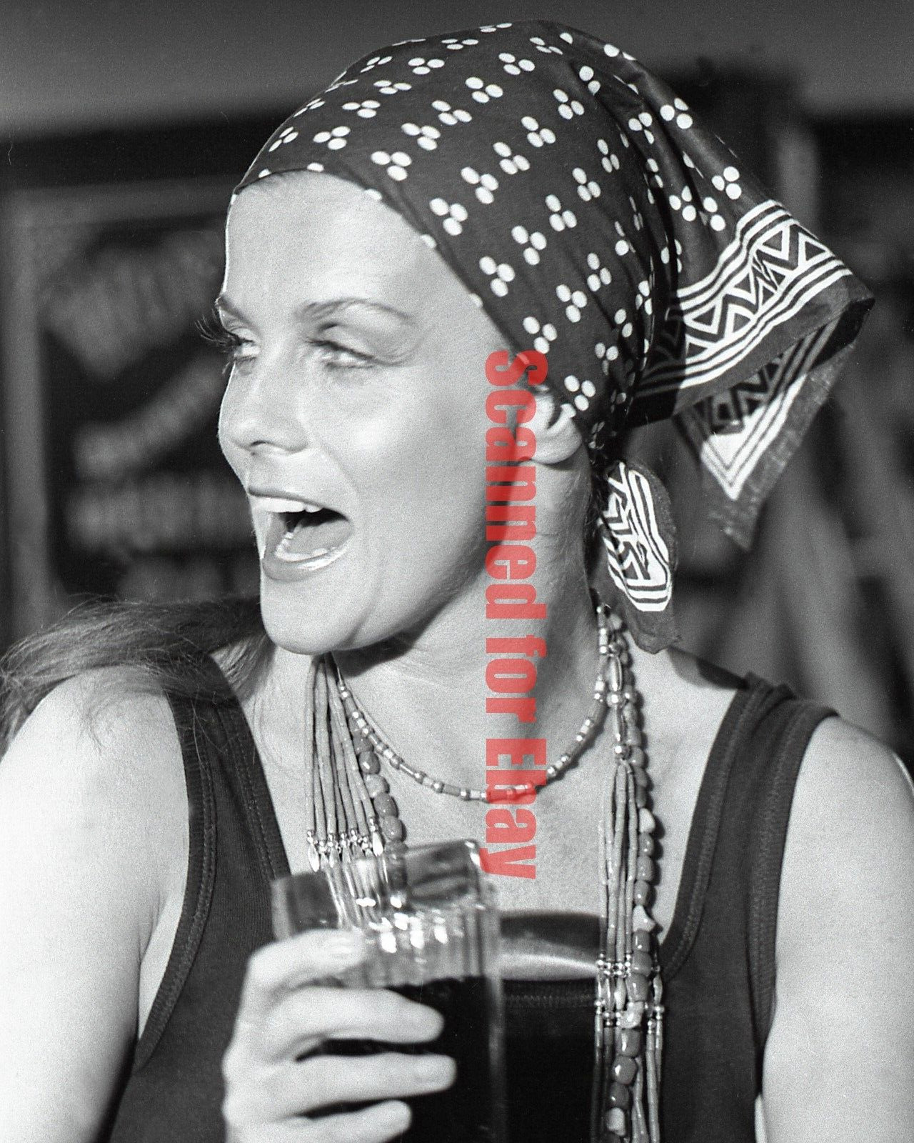 Ann Margret At Bar With Beer Smile2 8x10 BW Photo FROM NEGATIVE 