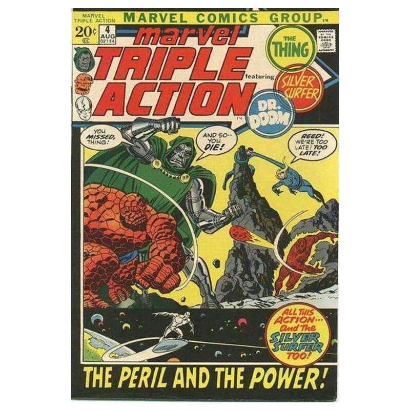 Marvel Triple Action #4  - 1972 series Marvel comics VF minus [a^