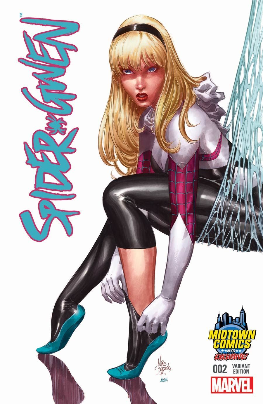 SPIDER-GWEN 2 RARE MIDTOWN MIKE DEODATO COLOR VARIANT SPIDERMAN