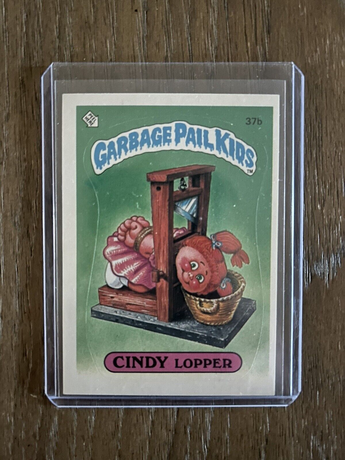 1985 Topps Garbage Pail Kids Series 1 CINDY LOPPER #37b ~ NM-MT ~ Matte OS1 ~