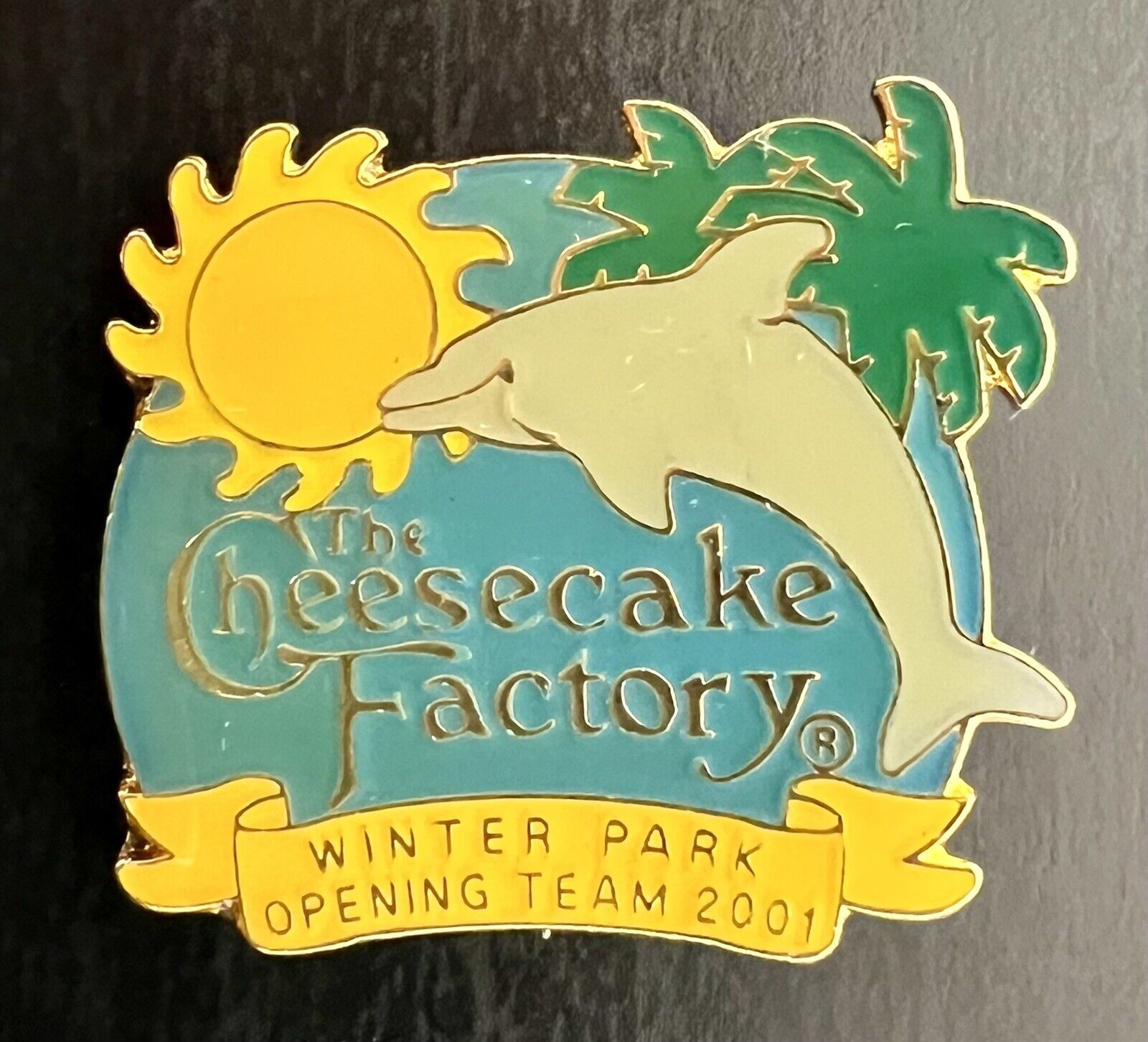 Cheesecake Factory Winter Park Opening Team 2001 Pin RARE