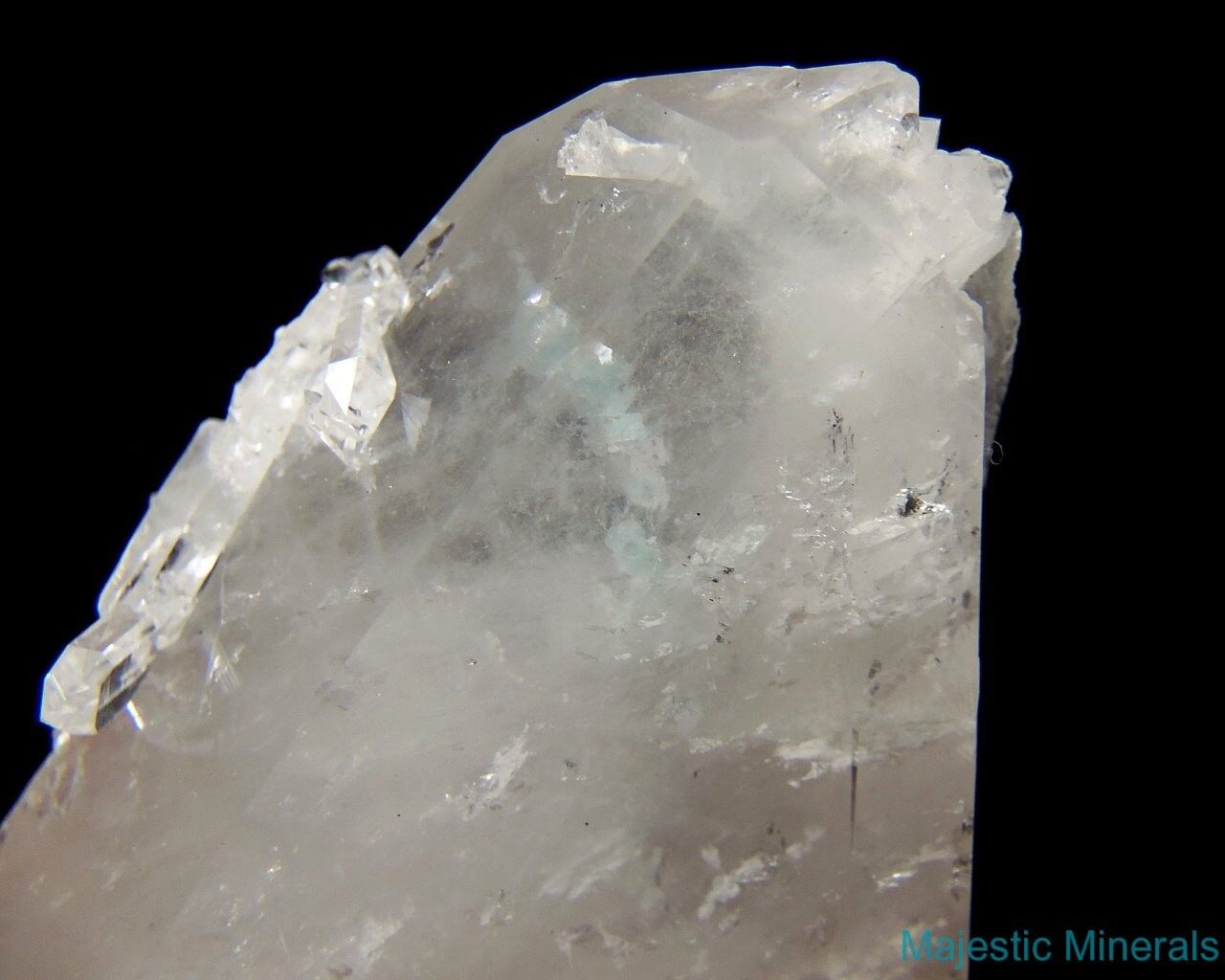 NEW FIND__VERY RARE_HUGE Arkansas Quartz Crystal BLUE COOKEITE INCLUDED TABBY DT